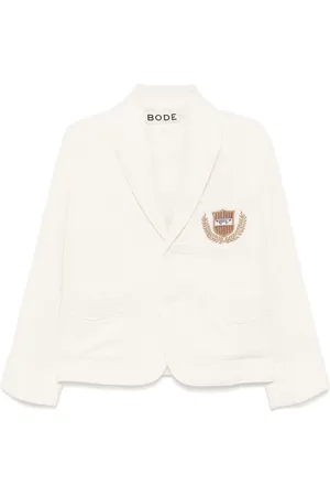 BODE Embroidered logo-appliqu?? blazer