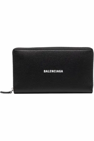 Balenciaga Logo-print leather wallet