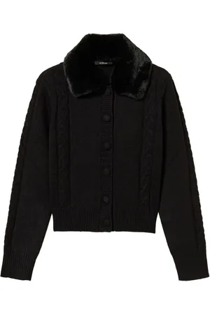 Twin-Set Faux-fur collar cardigan