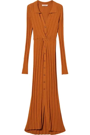 Twin-Set Ribbed-knit maxi dress