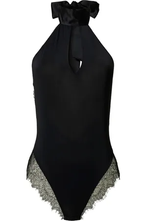 Twin-Set Lace-trim bodysuit