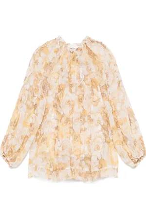 ZIMMERMANN Frill-detail billow blouse
