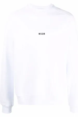 Msgm Logo-print cotton sweatshirt