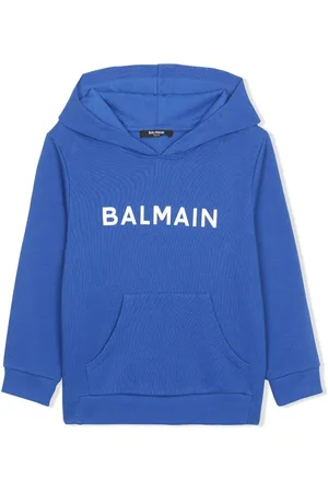 Balmain Logo-print cotton hoodie