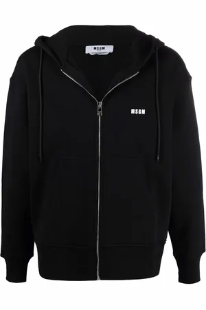 Msgm Logo-print cotton hoodie