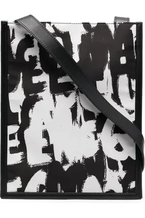 Alexander McQueen Graffiti-print shoulder bag