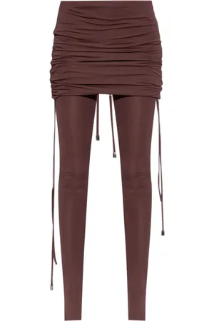 The Attico Draped-design leggings