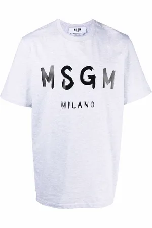 Msgm Logo-print cotton T-shirt