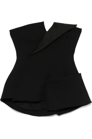 A.W.A.K.E. MODE Corseted satin top