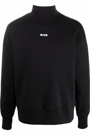 Msgm Logo-print mock-neck sweatshirt