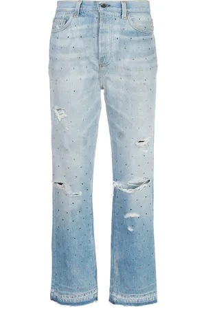 AMIRI Gradient Crystal Recon Denim Jeans "Blue"