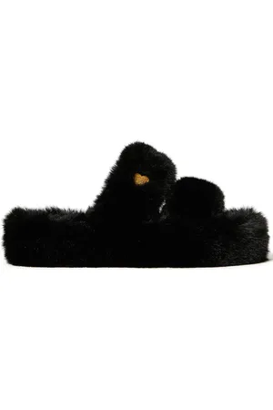 Twin-Set Faux-fur slides