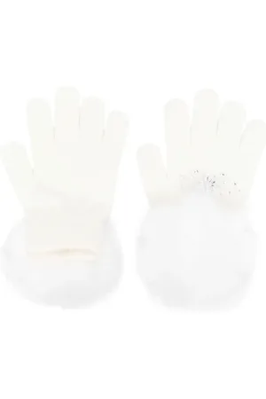MONNALISA Pompom-embellished gloves