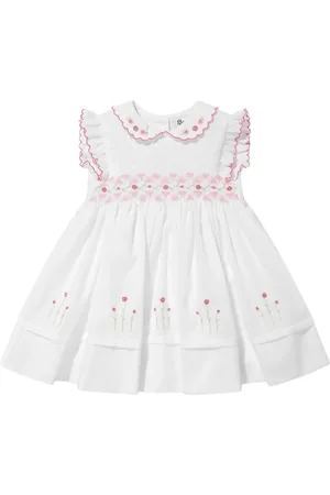 Sarah Louise Floral-embroidered dress