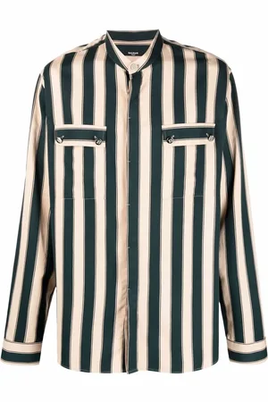Balmain Striped long-sleeve shirt
