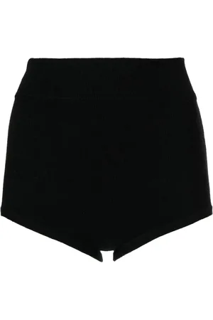 Cashmere In Love Felix knitted logo-patch shorts