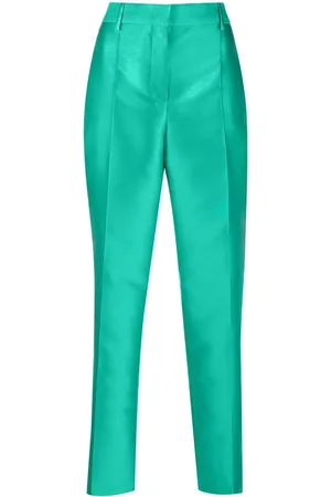 Alberta Ferretti Satin straight-leg trousers