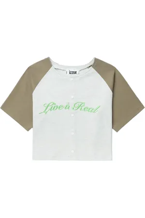 Izzue Colour-block cotton T-shirt