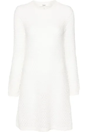 Chloé Pointelle-knit mini dress