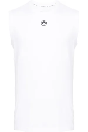 Marine Serre Basic Moon cotton tank top