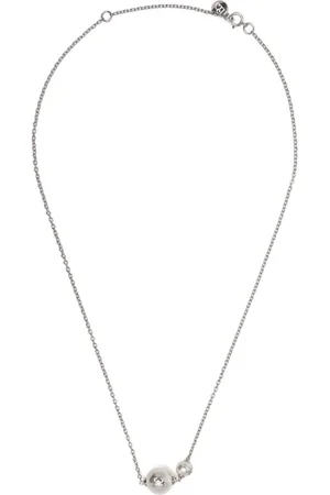 A Bathing Ape Logo pearl necklace