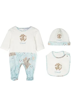Roberto Cavalli Teddy bear-print babygrow set