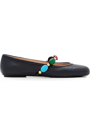 Gianvito Rossi Stone-embellishment ballet flats