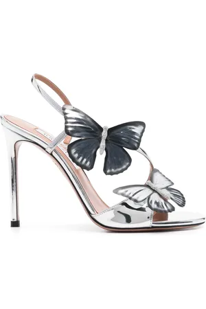 Aquazzura 110mm butterfly-detailed sandals
