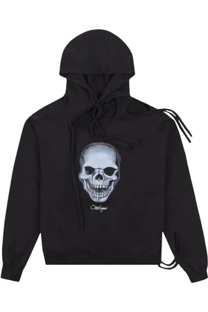 OTTOLINGER Skull-print deconstructed hoodie