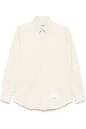 Thom Browne RWB-stripe denim shirt