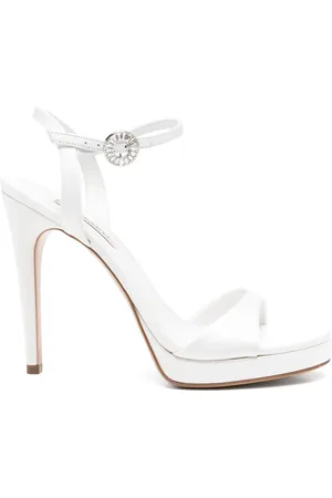 Casadei 110mm satin sandals
