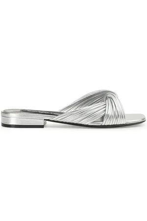 Sergio Rossi Sr Akida metallic leather sandals