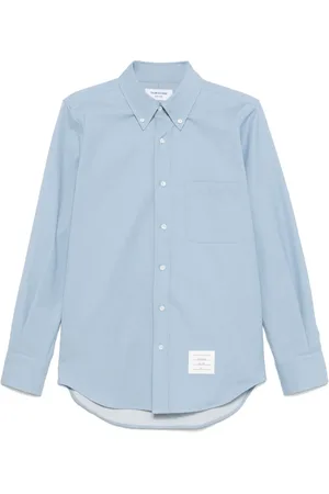Thom Browne RWB-stripe denim shirt