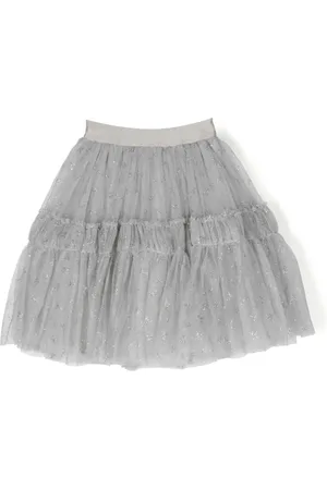 MONNALISA Tiered tulle skirt