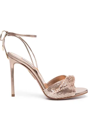 Aquazzura 110mm embellished lace-up sandals