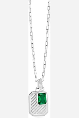 Dower and Hall Octagon Humbug Paperclip necklace