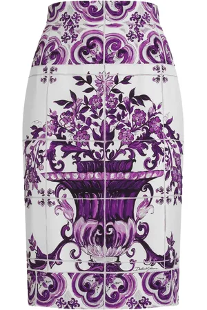 Dolce & Gabbana Silk midi skirt