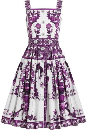 Dolce & Gabbana Maiolica-print midi dress
