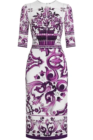 Dolce & Gabbana Maiolica-print midi dress