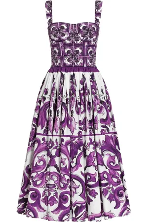 Dolce & Gabbana Majolica-print midi dress