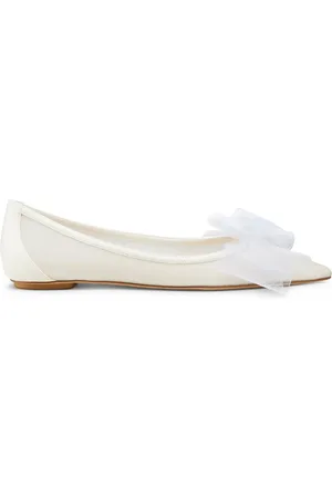 Stuart Weitzman Blushing Bow ballerina shoes