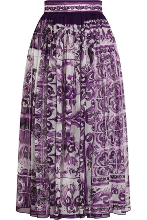 Dolce & Gabbana Silk midi skirt