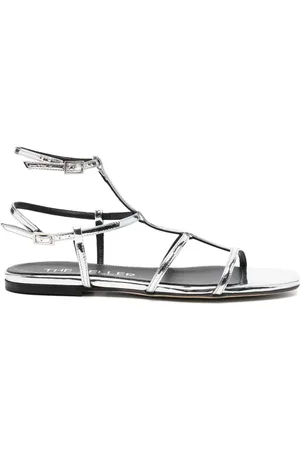 The Seller Metallic leather sandals