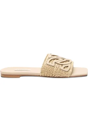 Casadei Woven-strap flat sandals