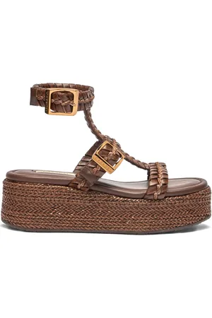 Casadei Braided-strap heeled sandals
