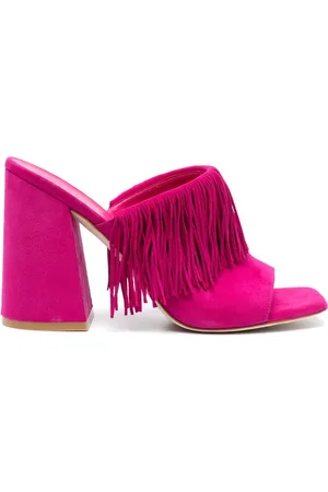 Stuart Weitzman Tia Fringe 100mm sandals