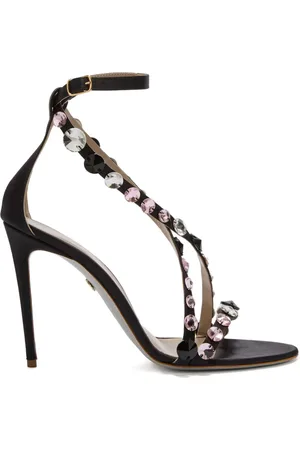 GENNY 105mm rhinestone-embellished stiletto sandals