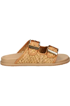 Casadei Birky woven double-buckle sandals