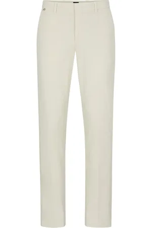 HUGO BOSS Mid-rise slim-cut trousers