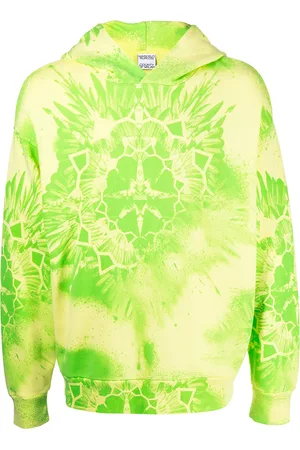 MARCELO BURLON Tie-dye cotton hoodie